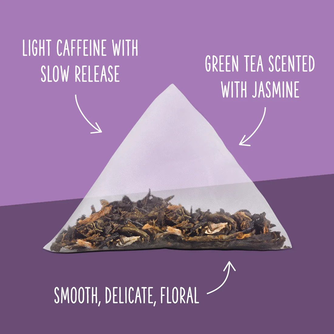 Two Leaves Tea - Box of 100 Tea Sachets: Jasmine Petal