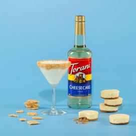 Torani Classic Flavored Syrups - 750 ml Glass Bottle: Cheesecake