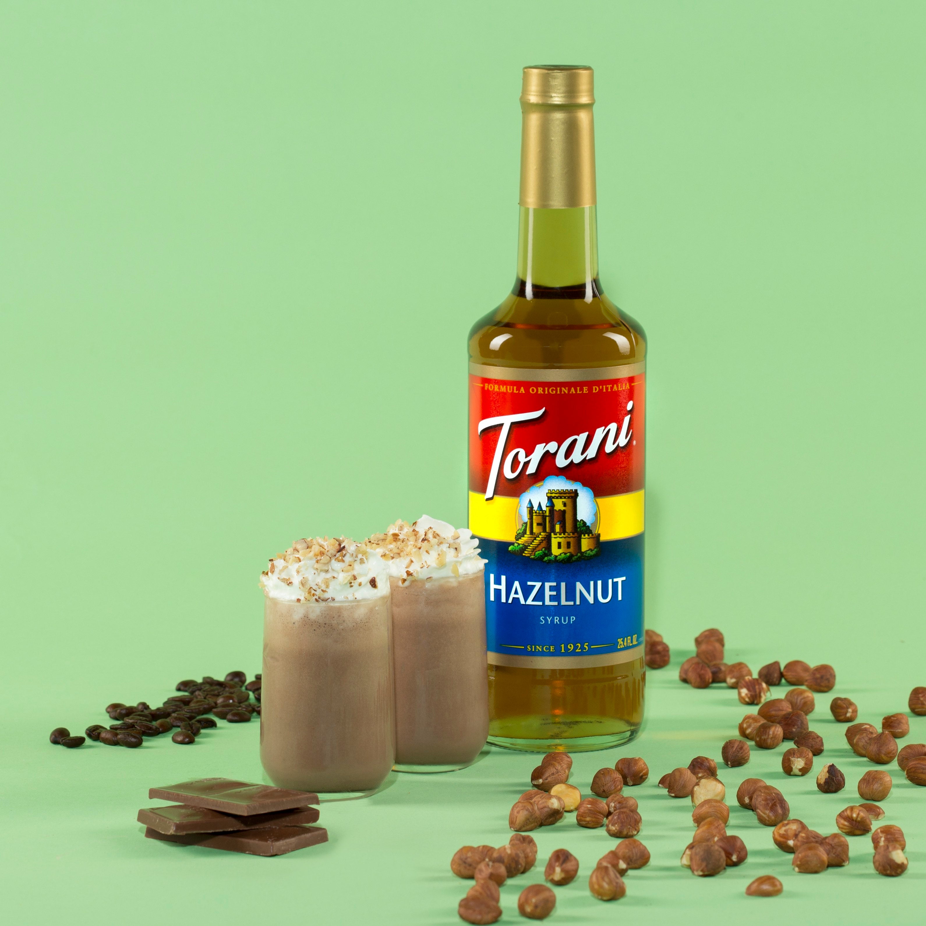Torani Classic Flavored Syrups - 750 ml Glass Bottle: Hazelnut