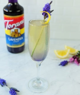 Torani Classic Flavored Syrups - 750 ml Glass Bottle: Lavender