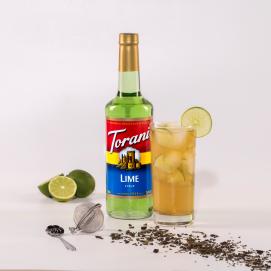 Torani Classic Flavored Syrups - 750 ml Glass Bottle: Lime
