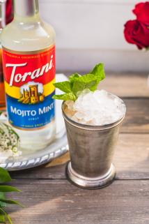 Torani Classic Flavored Syrups - 750 ml Glass Bottle: Mojito Mint