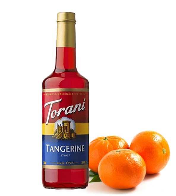 Torani Classic Flavored Syrups - 750 ml Glass Bottle: Tangerine