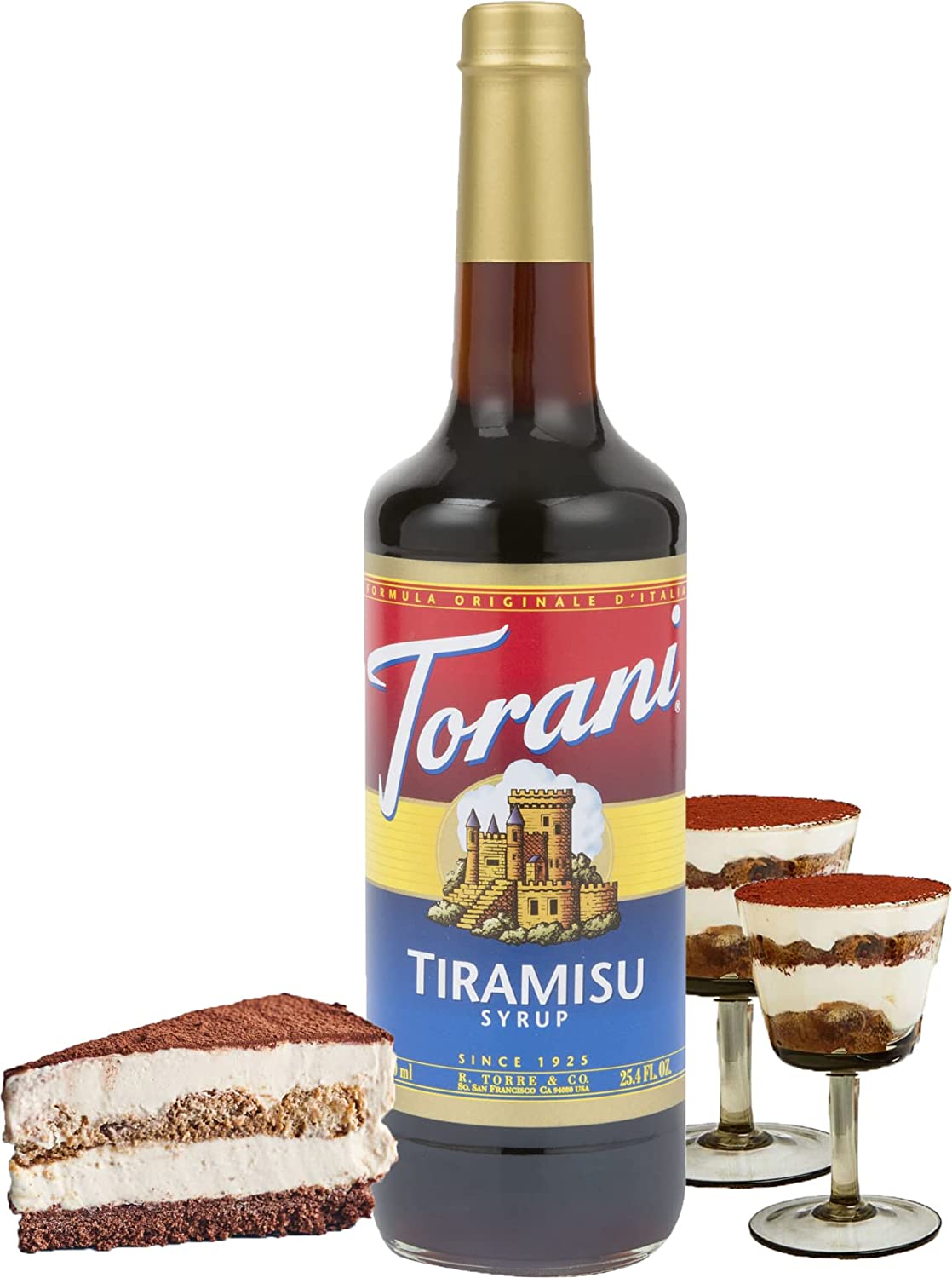 Torani Classic Flavored Syrups - 750 ml Glass Bottle: Tiramisu-2