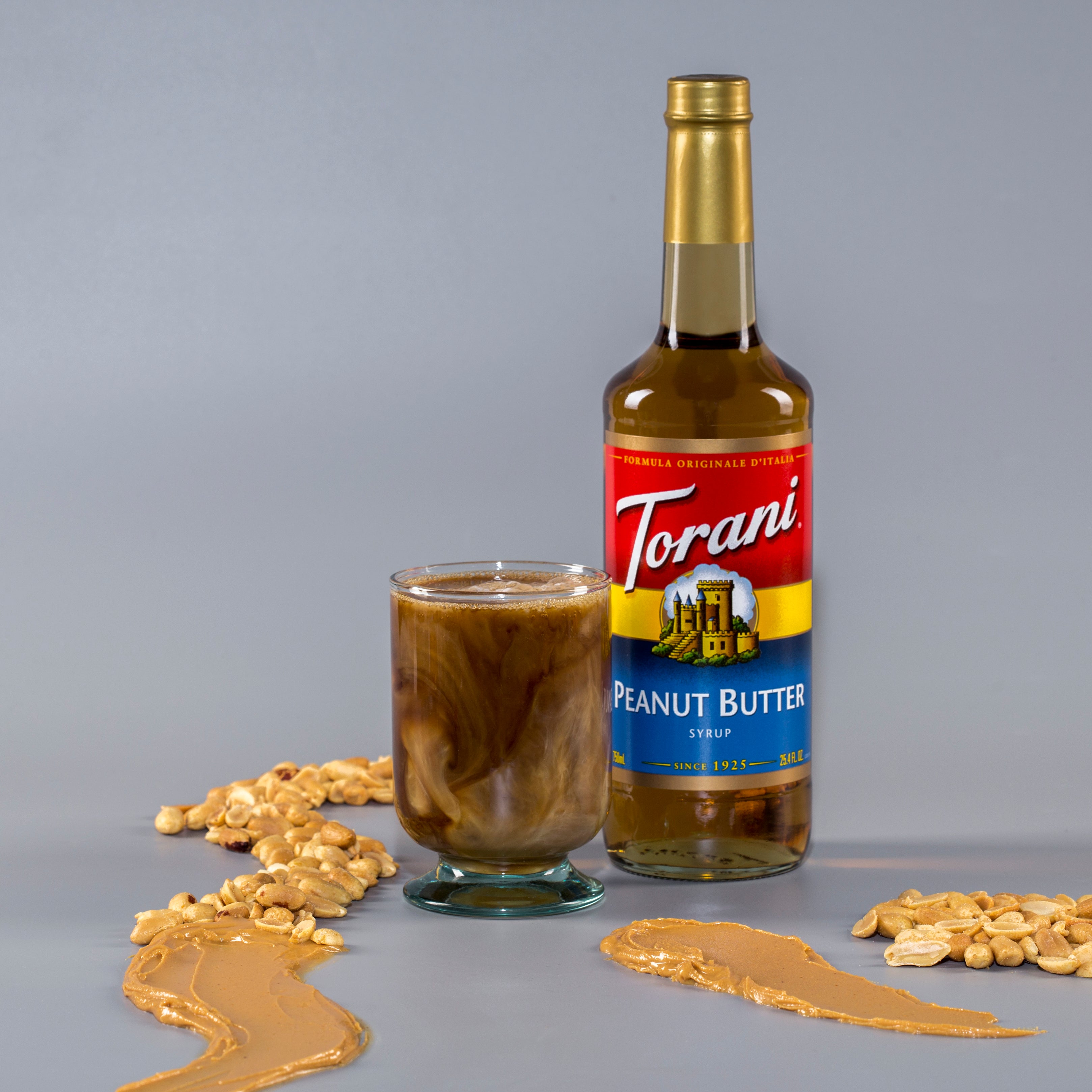 Torani Sugar Free Flavored Syrups - 750 ml Glass Bottle: Peanut Butter