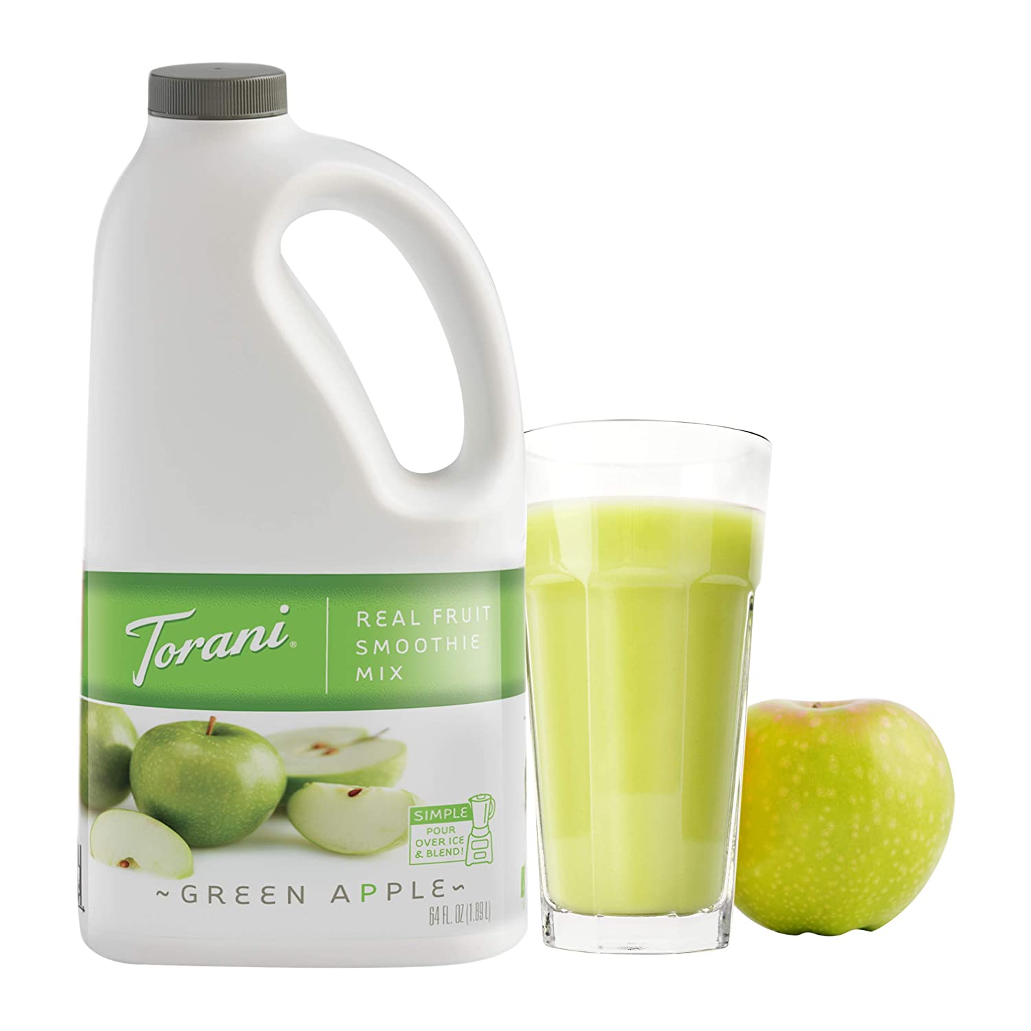 Torani Real Fruit Smoothies - 64 oz Jug: Green Apple