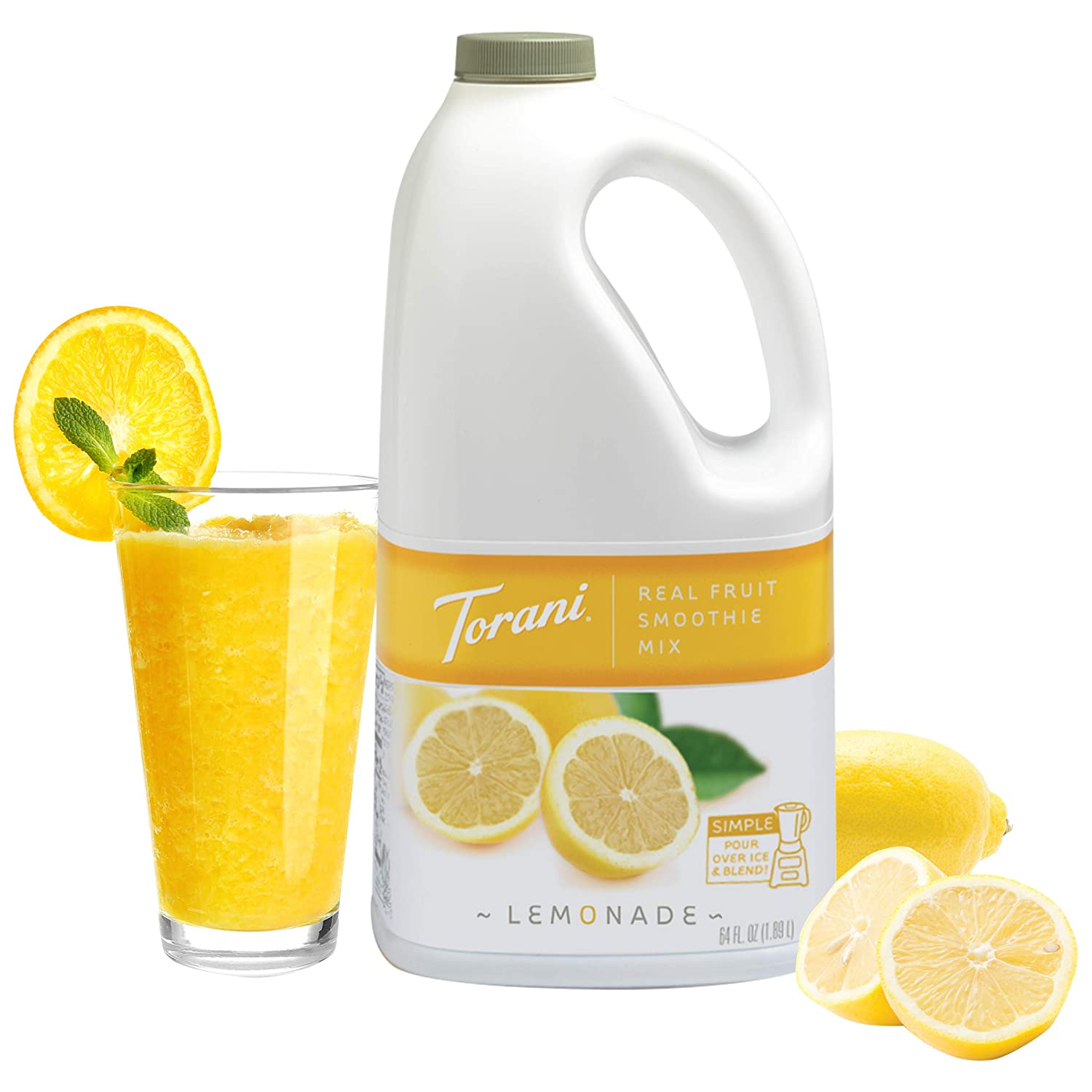 Torani Real Fruit Smoothies - 64 oz Jug: Lemonade