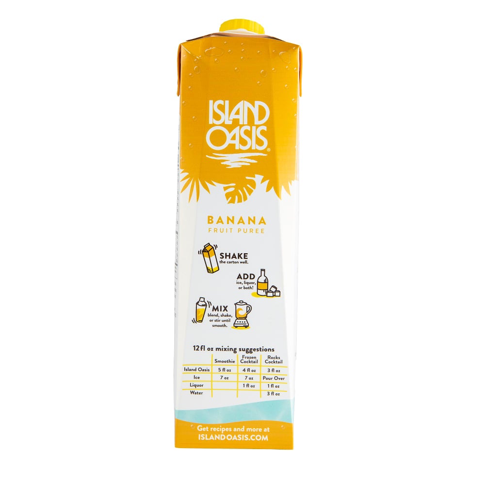 Island Oasis: 1L Shelf Stable Carton: Banana