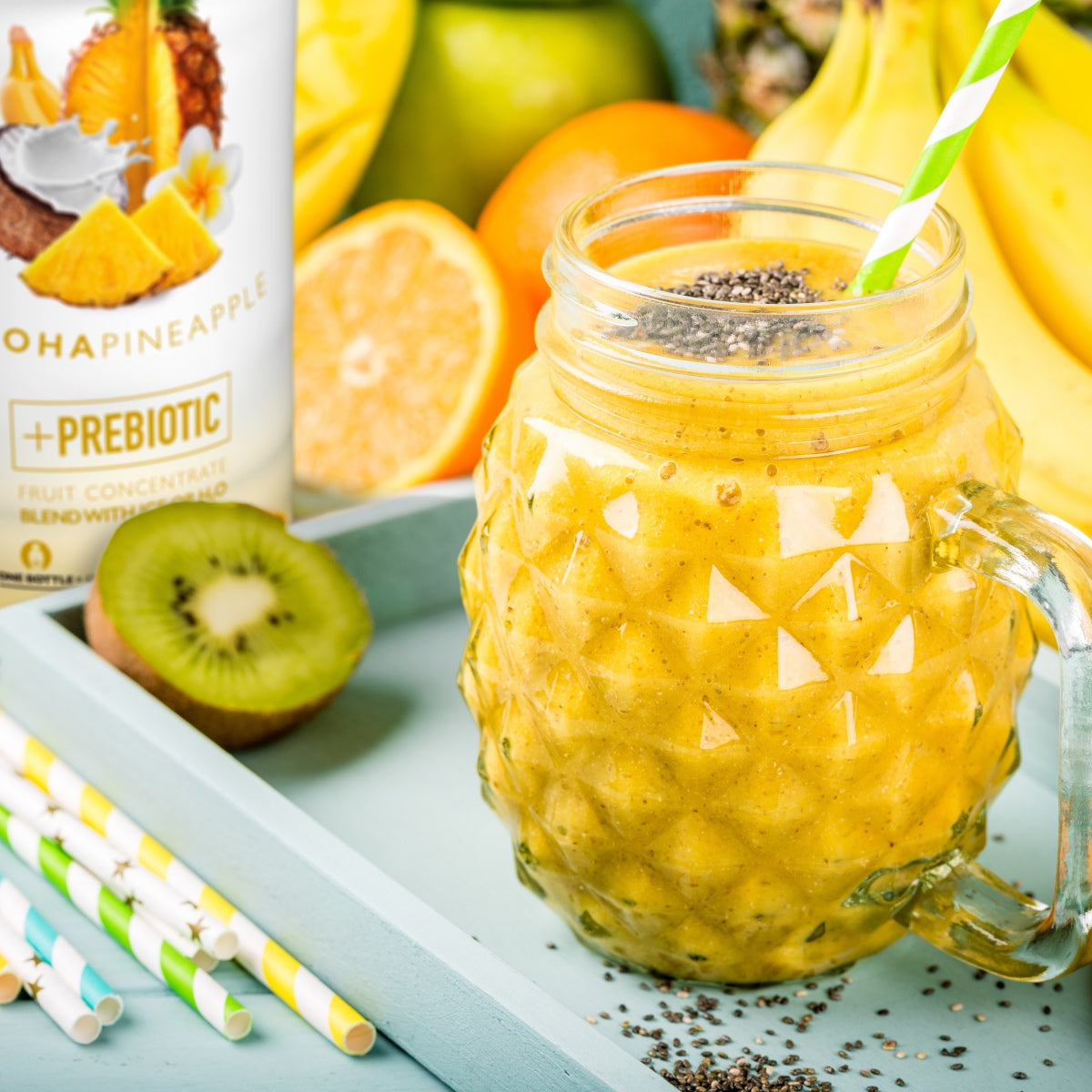 SmartFruit - 100% Real Fruit Puree: 48 fl. oz. Bottle: Aloha Pineapple