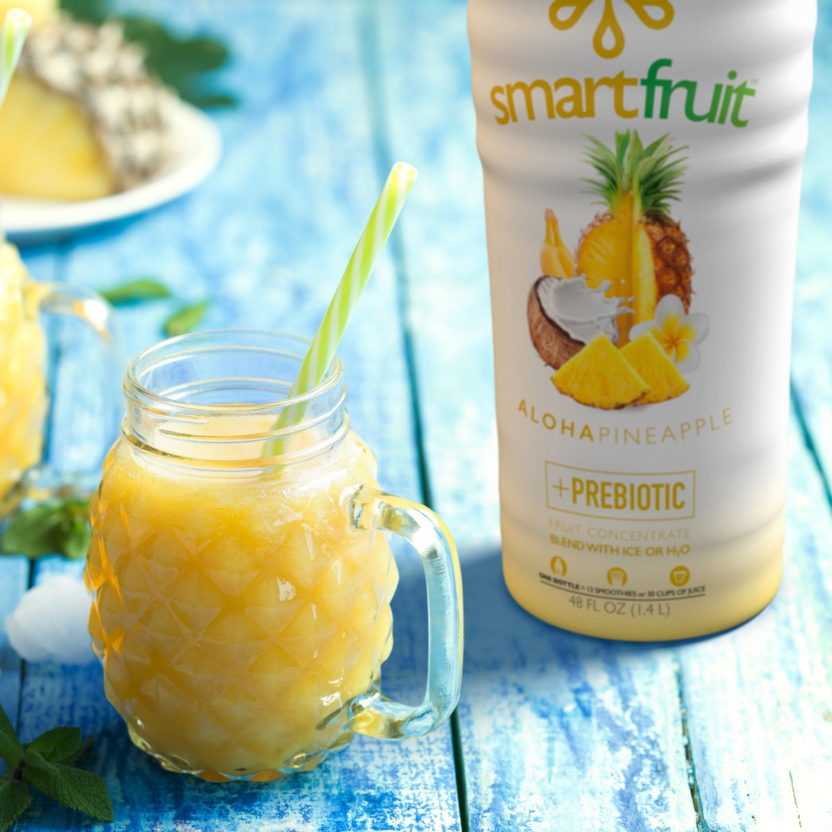 SmartFruit - 100% Real Fruit Puree: 48 fl. oz. Bottle: Aloha Pineapple