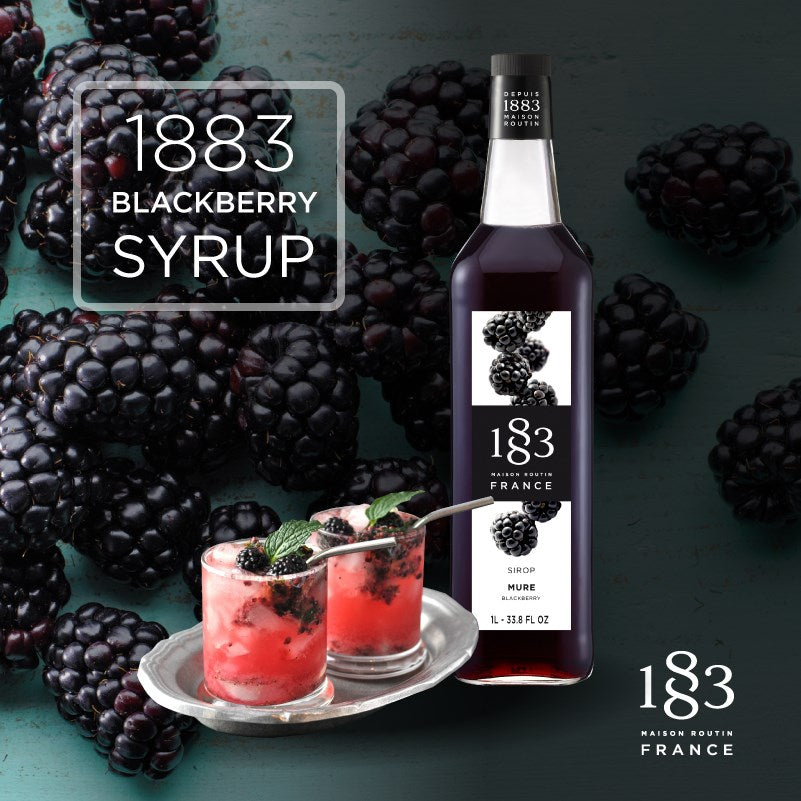 1883 Classic Flavored Syrups - 1L Plastic Bottle: Blackberry