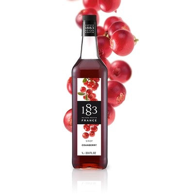 1883 Classic Flavored Syrups - 1L Plastic Bottle: Cranberry