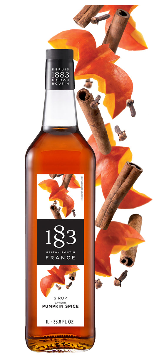 1883 Classic Flavored Syrups - 1L Plastic Bottle: Pumpkin Spice-4