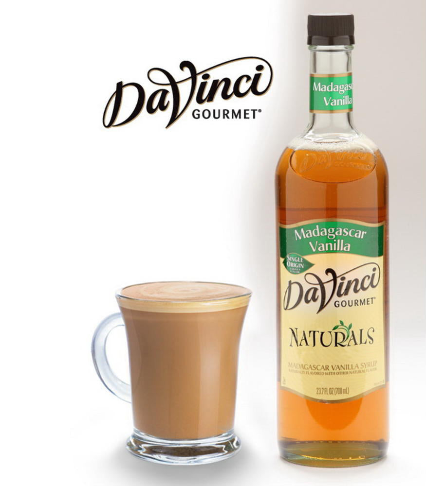 DaVinci Naturals Flavored Syrups - 750 ml. Plastic Bottle: Single Origin Madagascar Vanilla