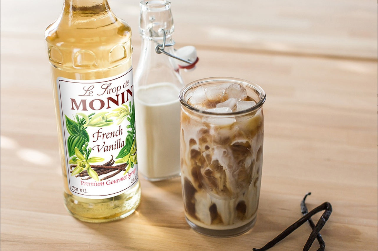 Monin Classic Syrup - 1L Plastic Bottle: French Vanilla