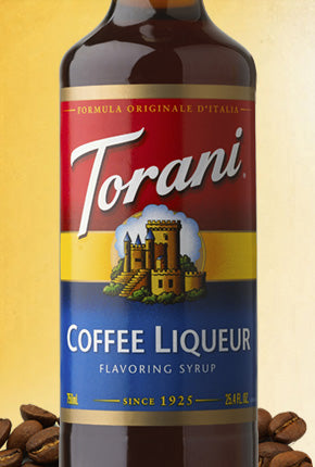 Torani Classic Flavored Syrups - 750 ml Glass Bottle: Coffee Liqueur