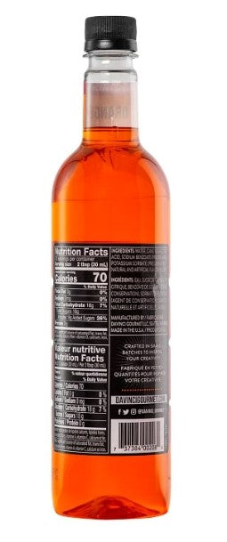 Davinci Classic Flavored Syrups - 750 ml. Plastic Bottle: Orange