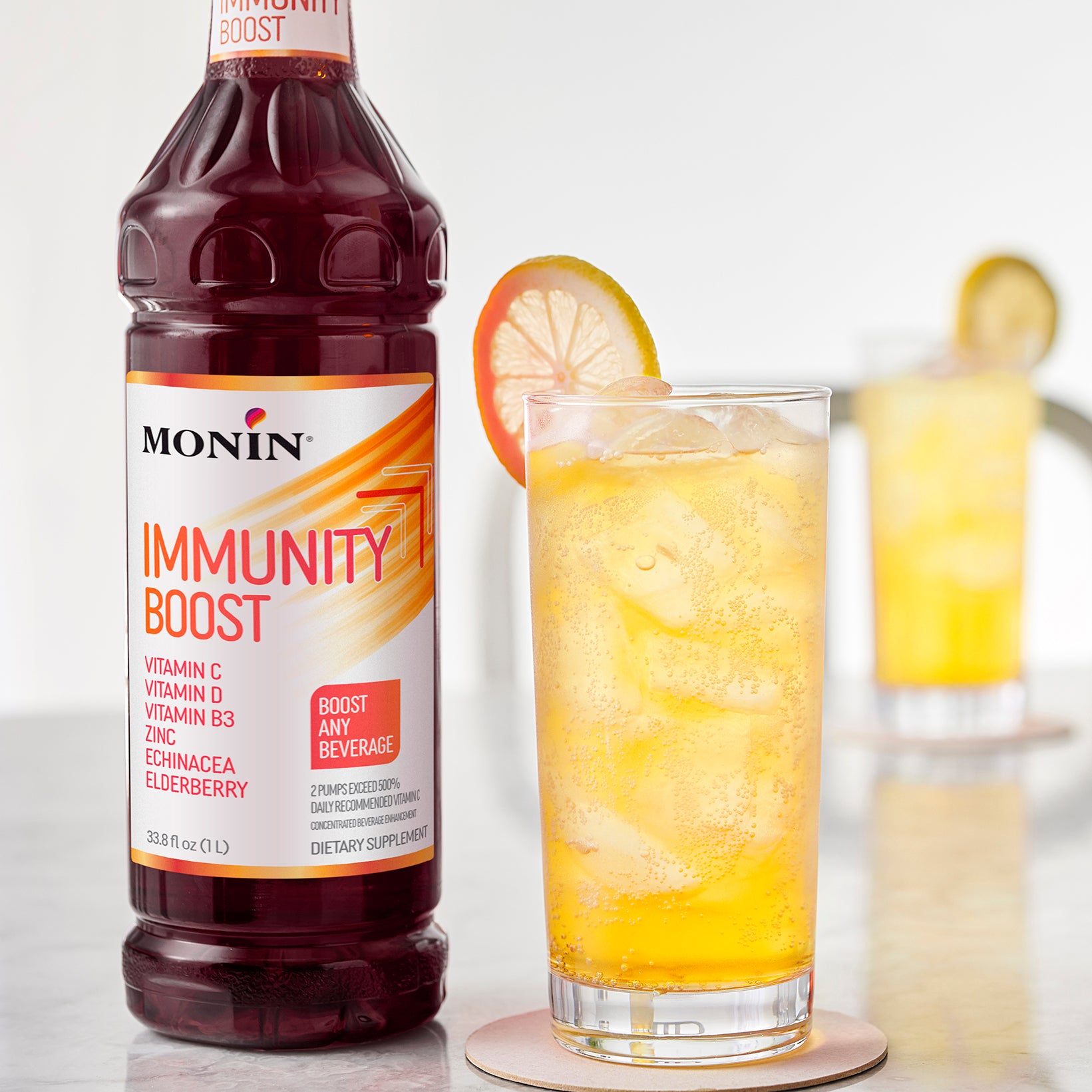 Monin Beverage Boost - 1L Plastic Bottle: Immunity