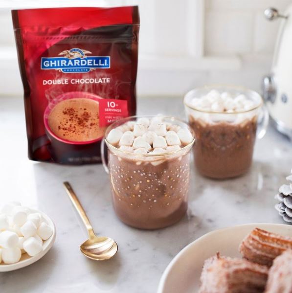 Ghirardelli Double Chocolate Hot Cocoa - Box of 250 .85oz Packets