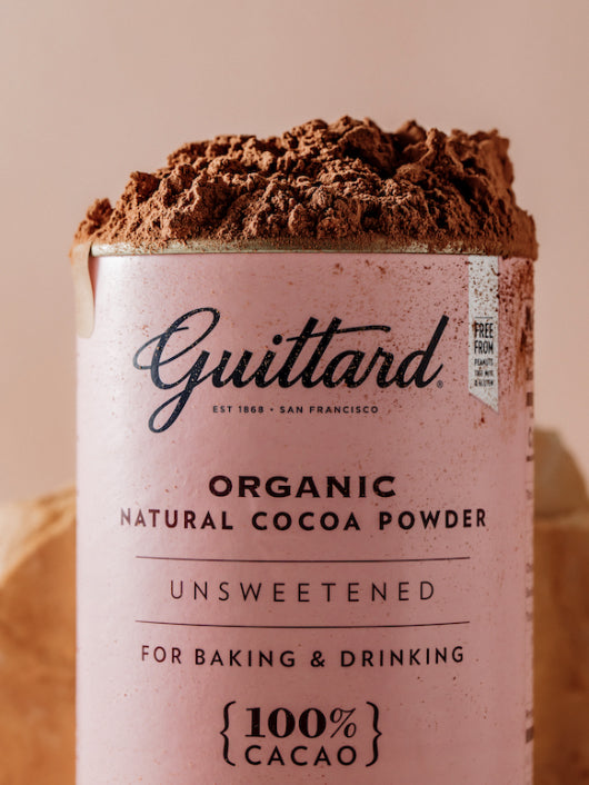 Guittard Cocoa - 8oz Can Unsweetened: Organic Natural Cocoa Powder