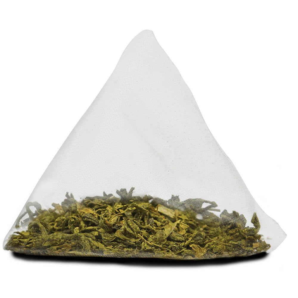Two Leaves Tea - Box of 15 Tea Sachets: Organic Matcha Mint Green Tea-2