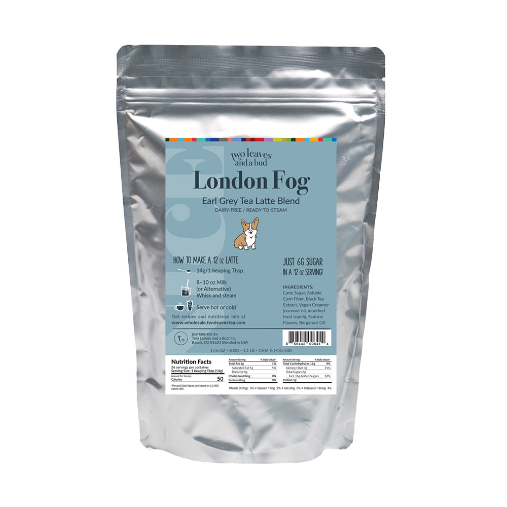 Two Leaves Tea: London Fog Earl Grey Tea Latte - 500g Bulk Bag