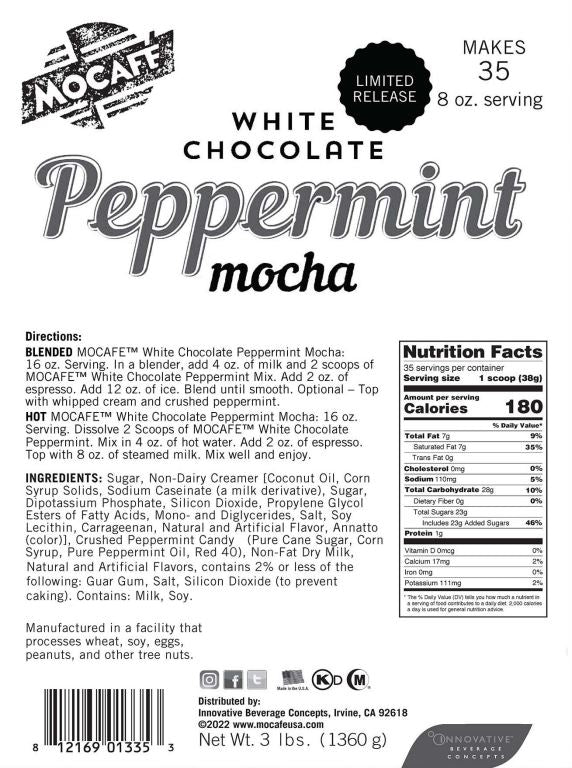 MoCafe - White Chocolate Peppermint Mocha - 3lb. Bulk Bag