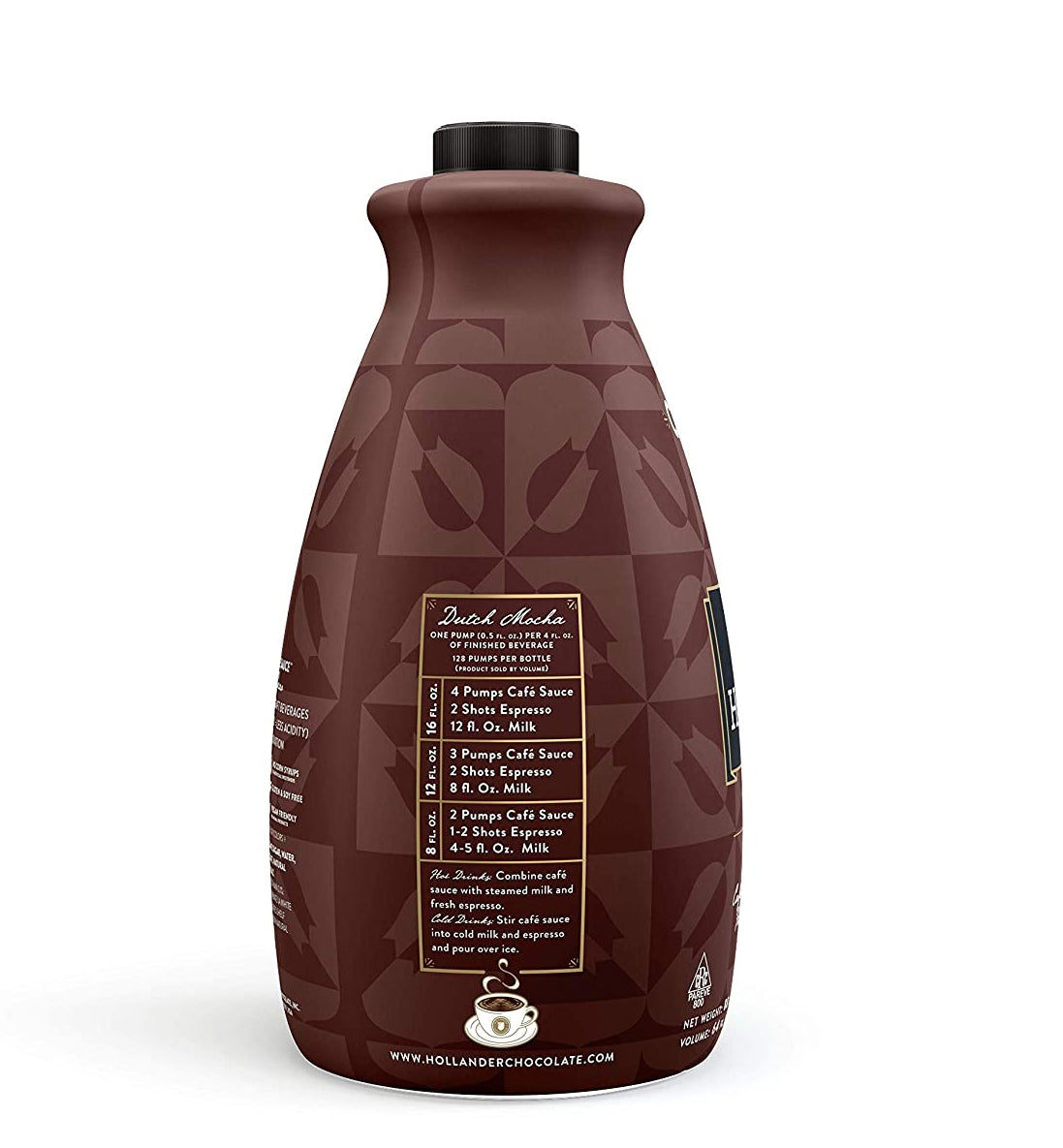 Hollander Sauce - 64 oz. Bottle: Dutched Chocolate-3