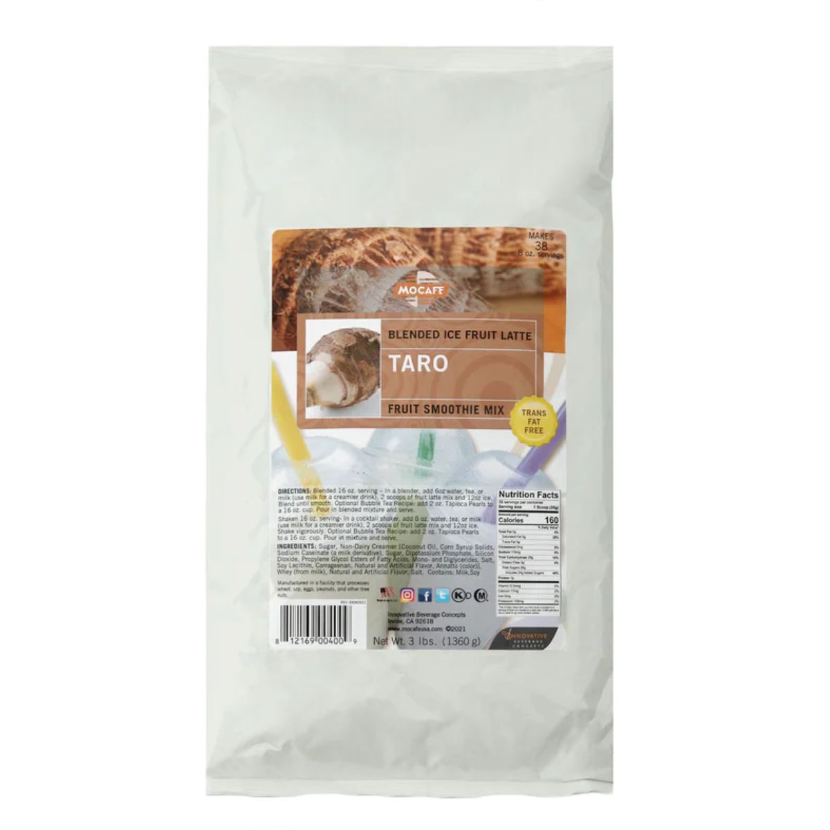 MoCafe - Blended Fruit Cremes - 3 lb. Bulk Bag : Taro