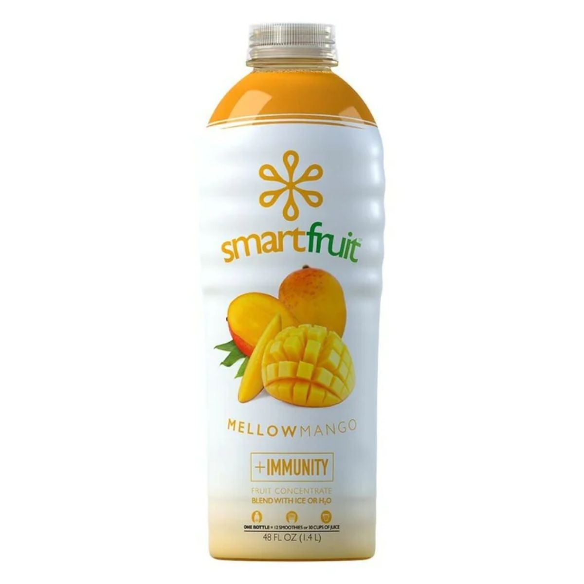 SmartFruit - 100% Real Fruit Puree: 48 fl. oz. Bottle: Mellow Mango