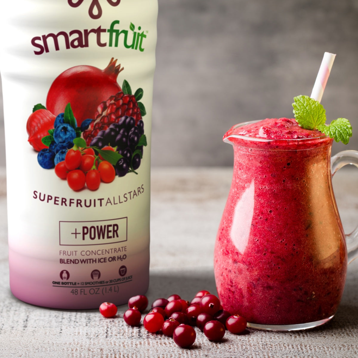 SmartFruit - 100% Real Fruit Puree: 48 fl. oz. Bottle: Superfruit All Stars