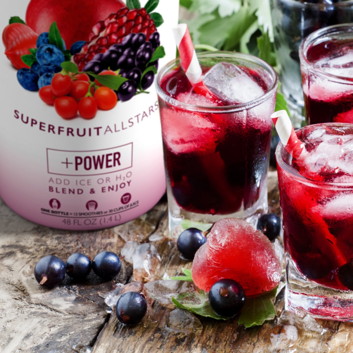 SmartFruit - 100% Real Fruit Puree: 48 fl. oz. Bottle: Superfruit All Stars