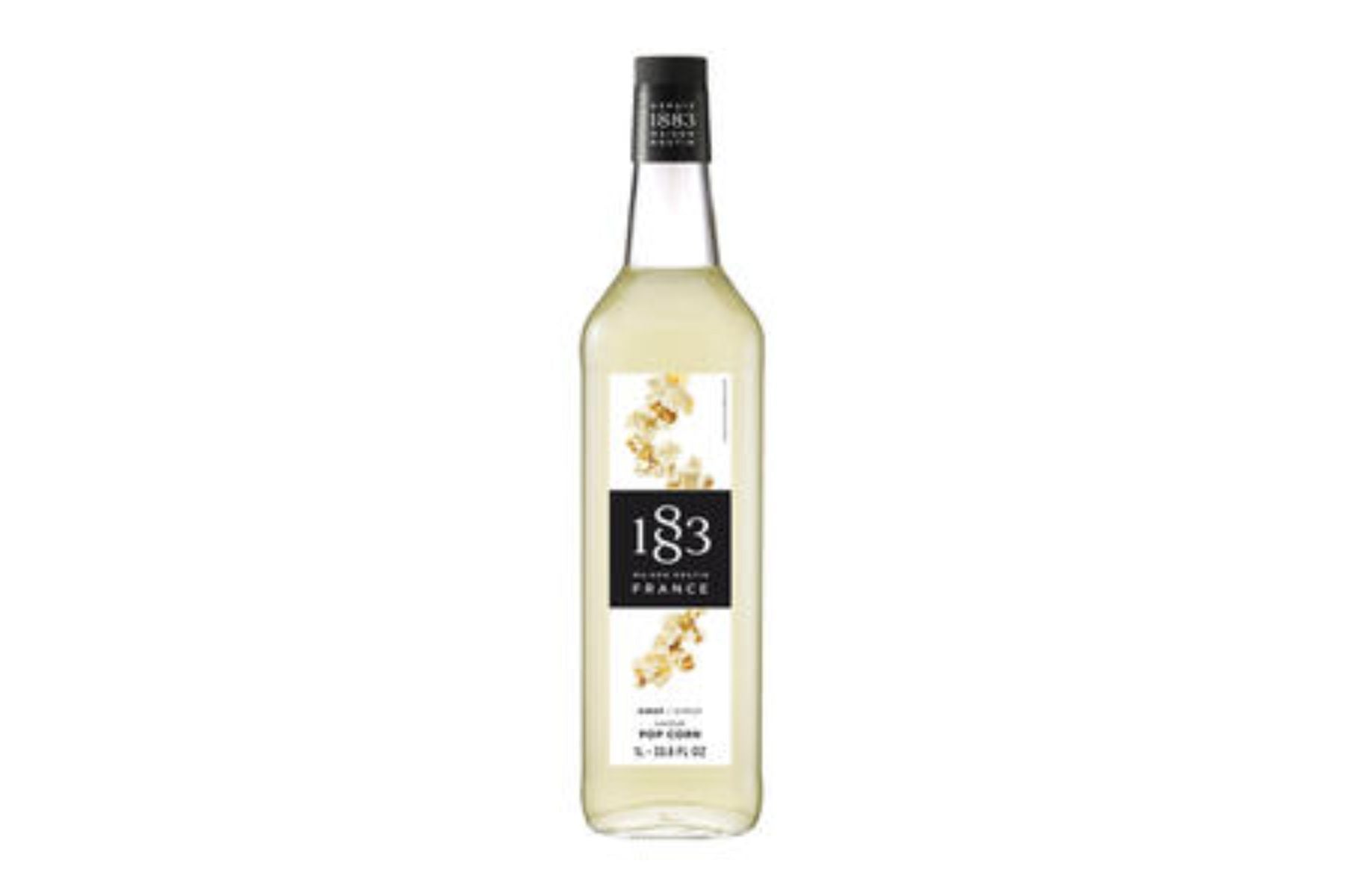 1883 Classic Flavored Syrups - 1L GLASS Bottle: Popcorn