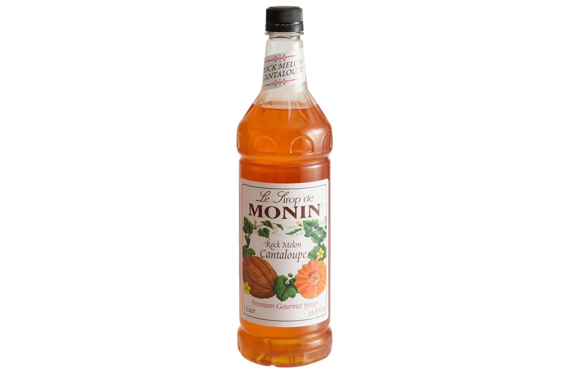 Monin Classic Syrup - 1L Plastic Bottle: Rock Melon Cantaloupe