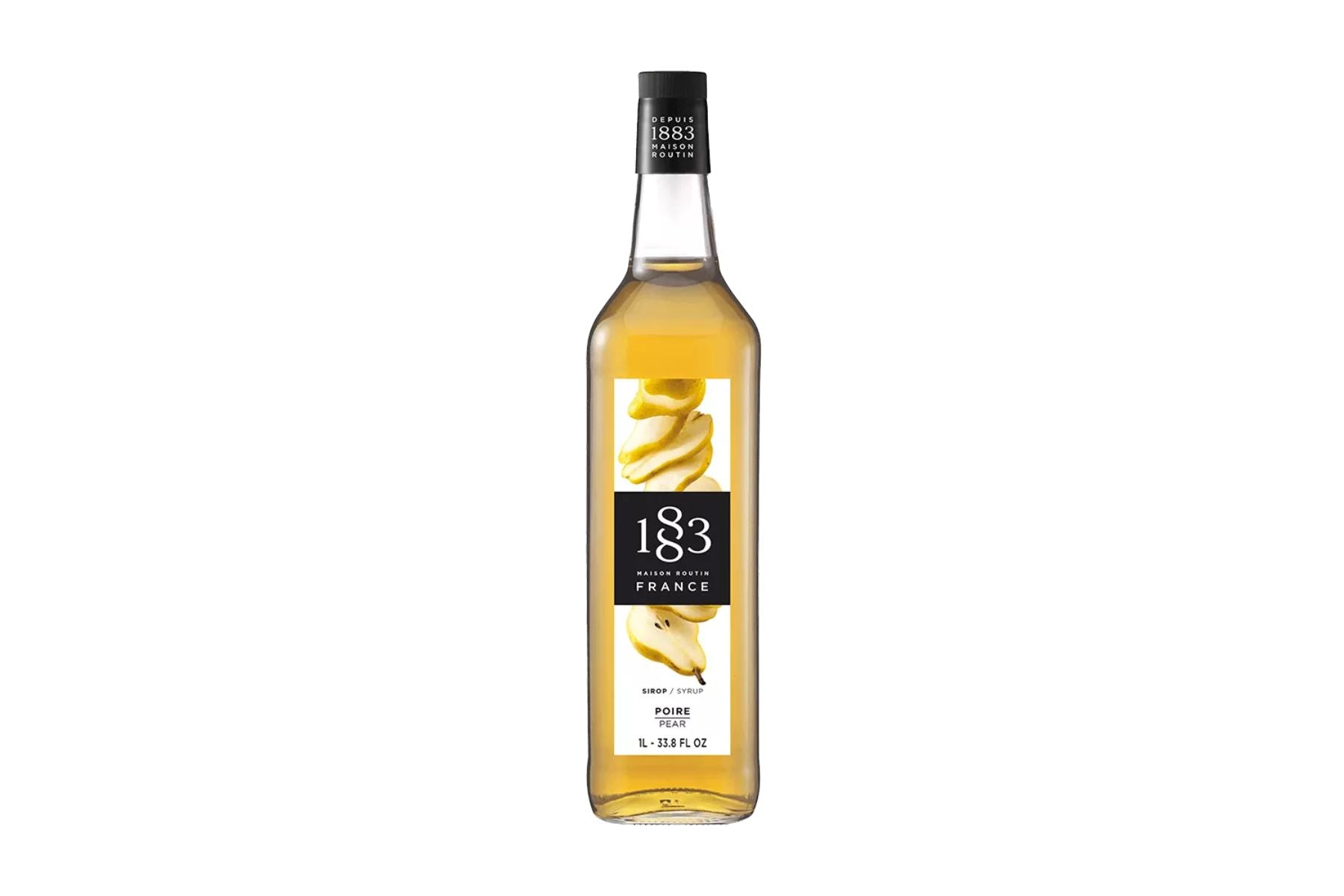 1883 Classic Flavored Syrups - 1L GLASS Bottle: Pear