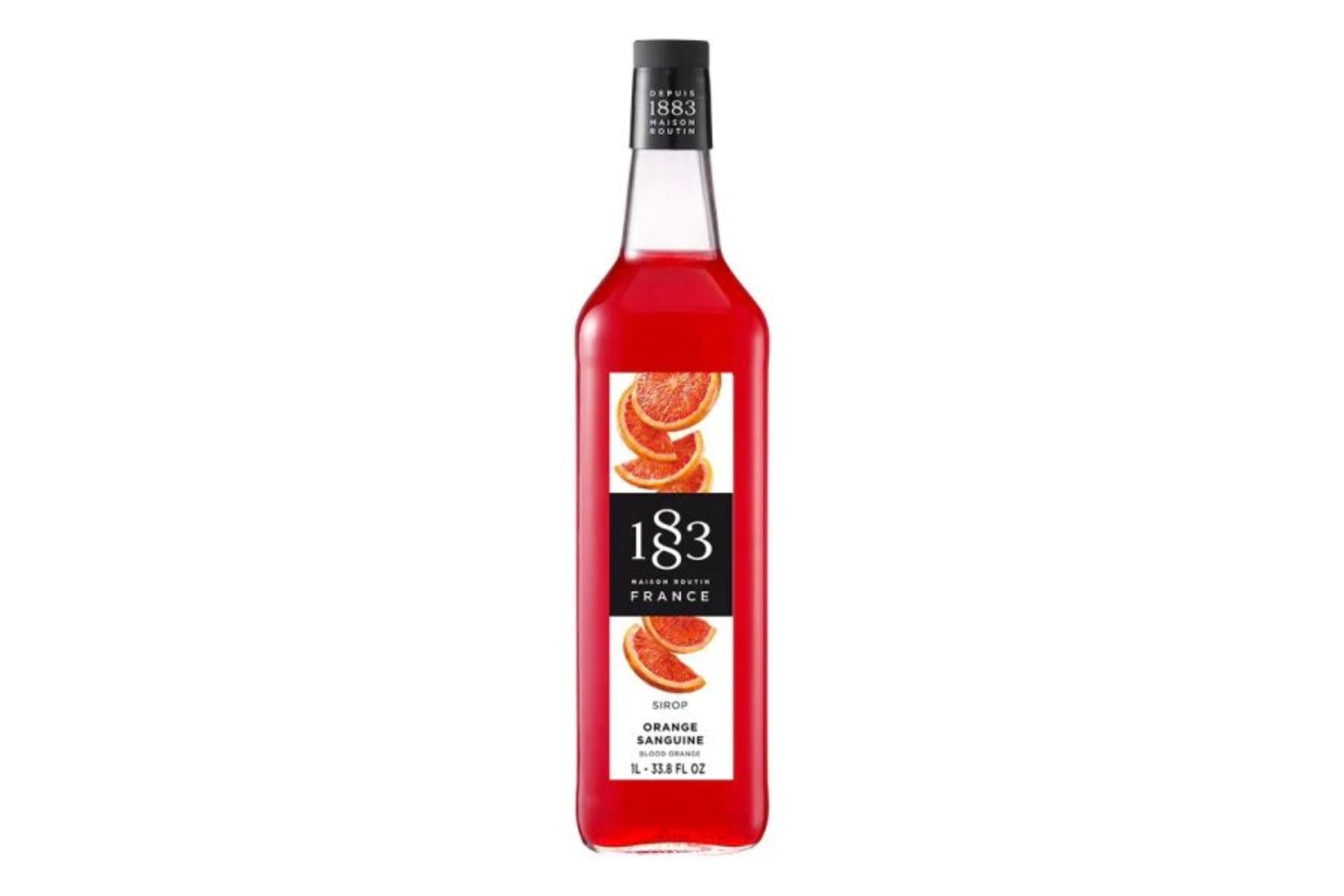 1883 Classic Flavored Syrups - 1L GLASS Bottle: Blood Orange