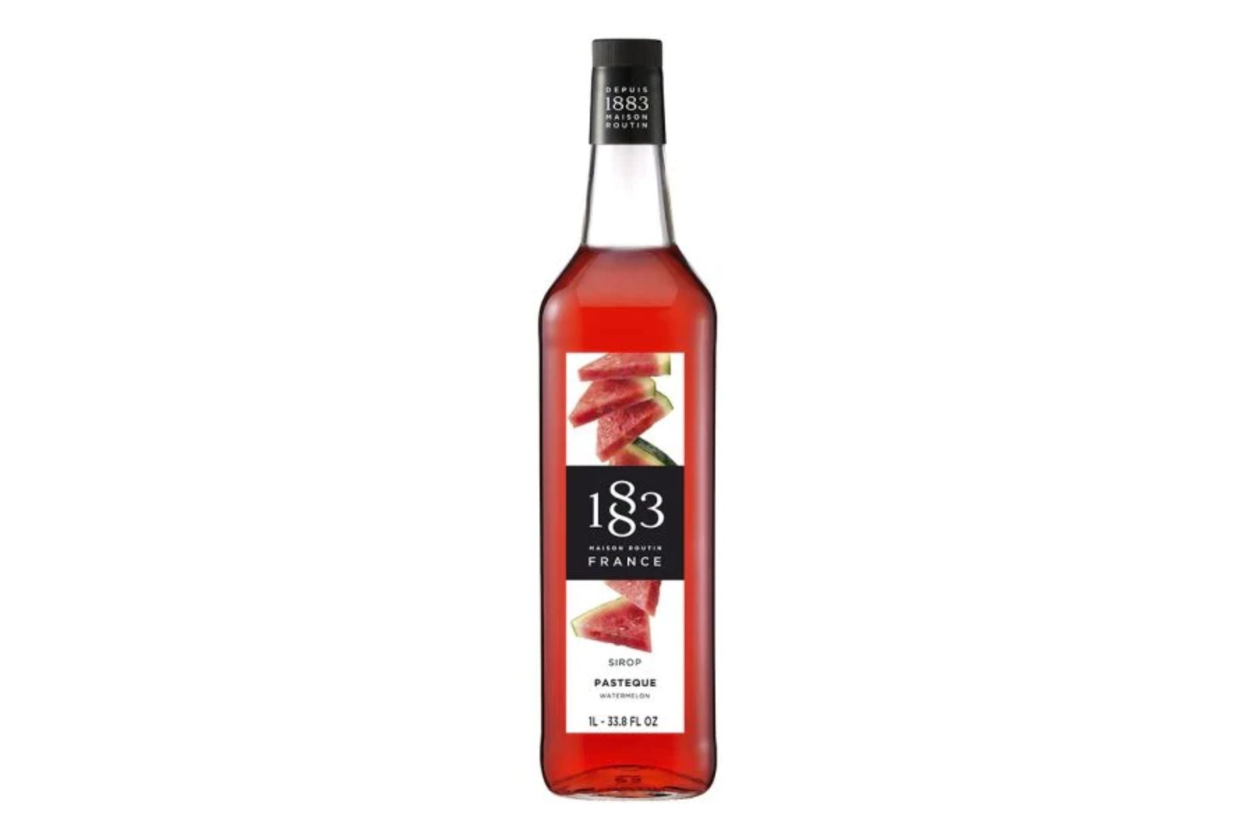 1883 Classic Flavored Syrups - 1L GLASS Bottle: Watermelon