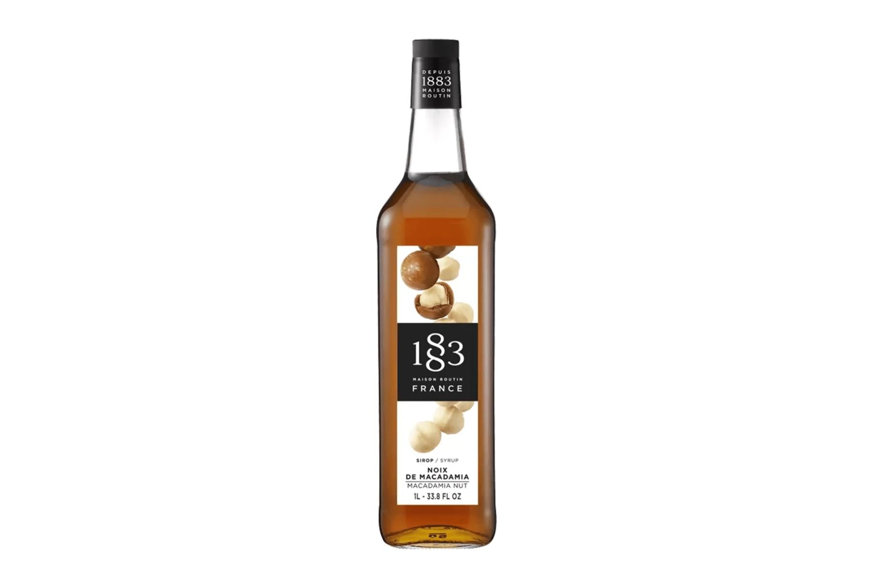 1883 Classic Flavored Syrups - 1L Plastic Bottle: Macadamia Nut