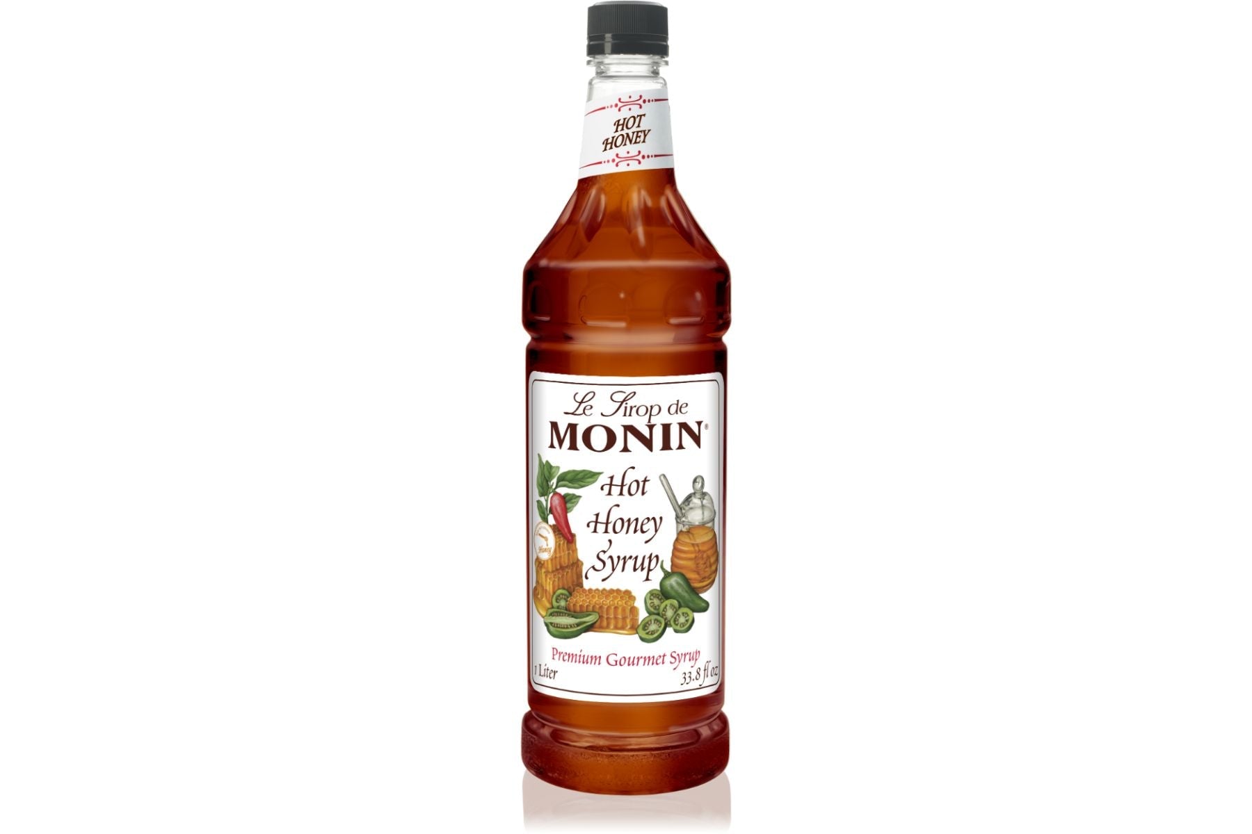 Monin Classic Syrup - 1L Plastic Bottle: Hot Honey