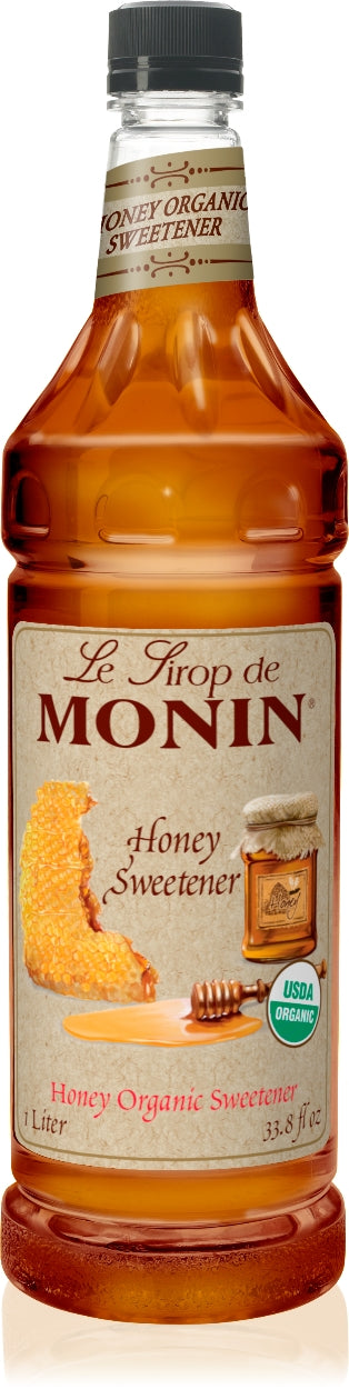 Monin Honey Sweetener - 1L Plastic  Bottle