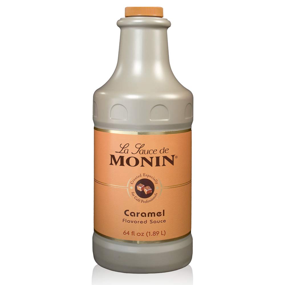 Monin Gourmet Sauce - 64 oz. Bottle: Caramel
