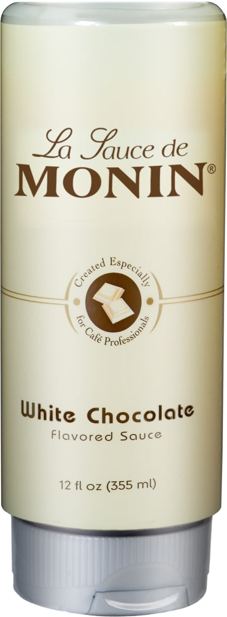 Monin Gourmet Sauce - 12 oz. Bottle: White Chocolate