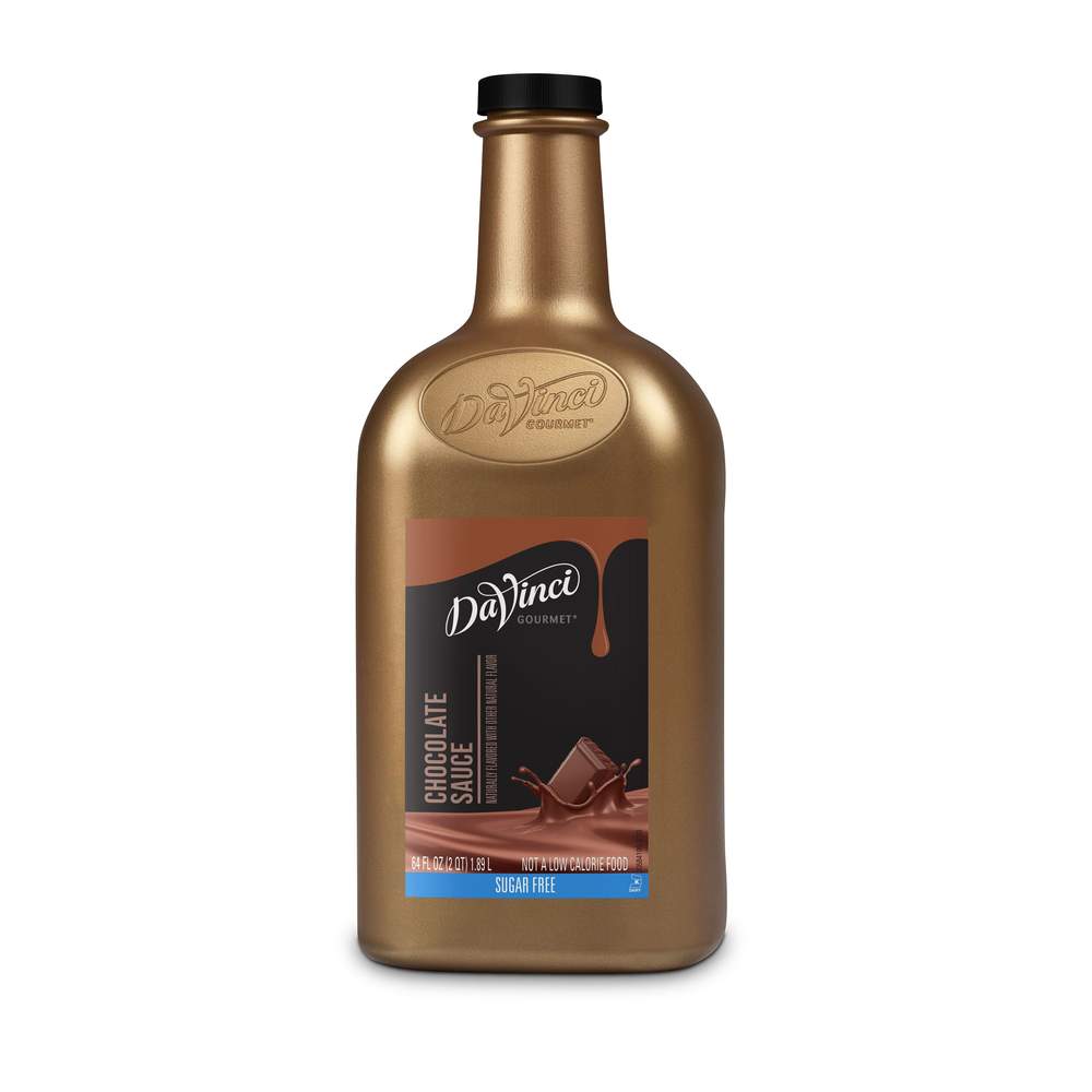 Davinci Gourmet Sauce - 64 oz Plastic Bottle: Chocolate (Sugar Free)