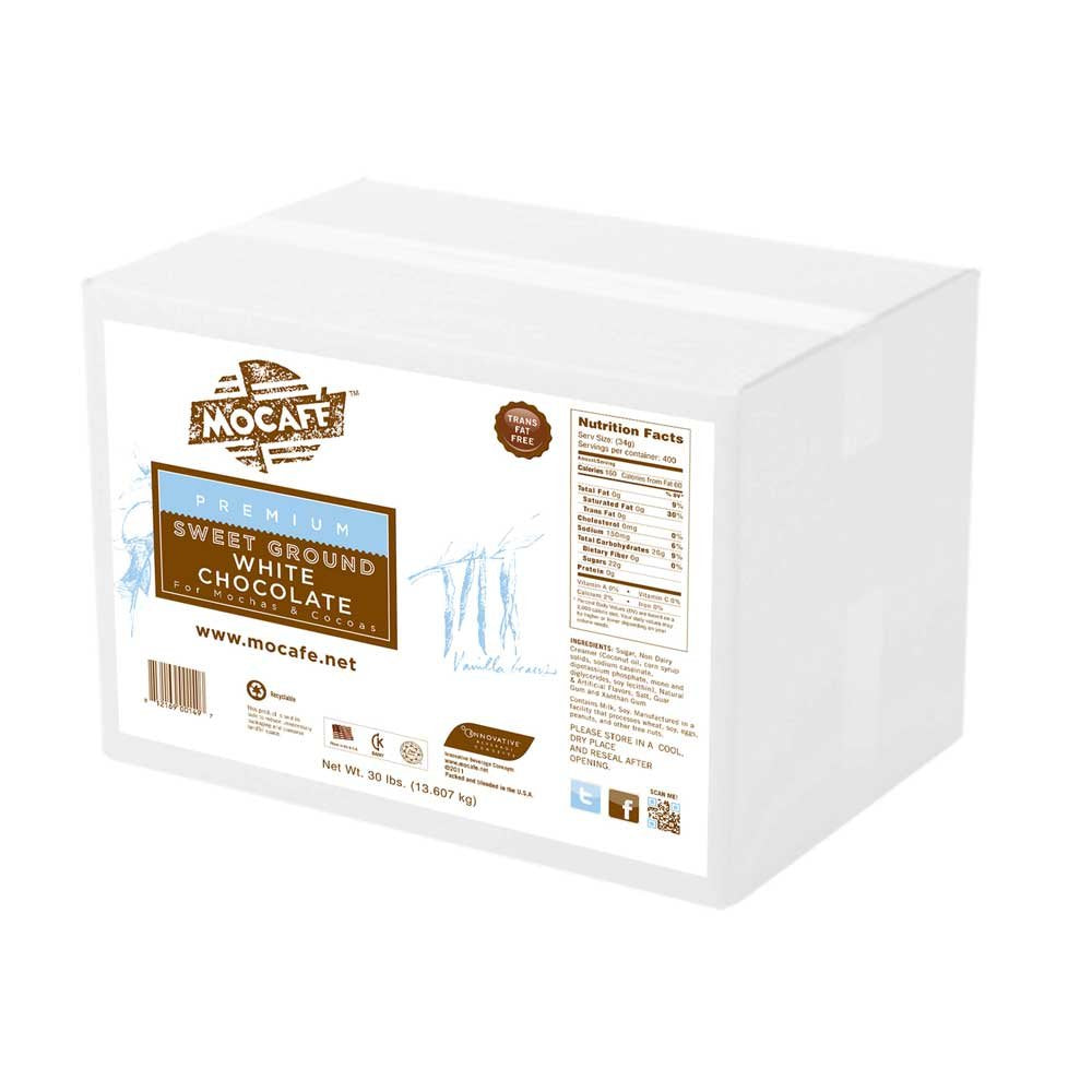 MoCafe - Sweet Ground White Chocolate - 30 lb. Box