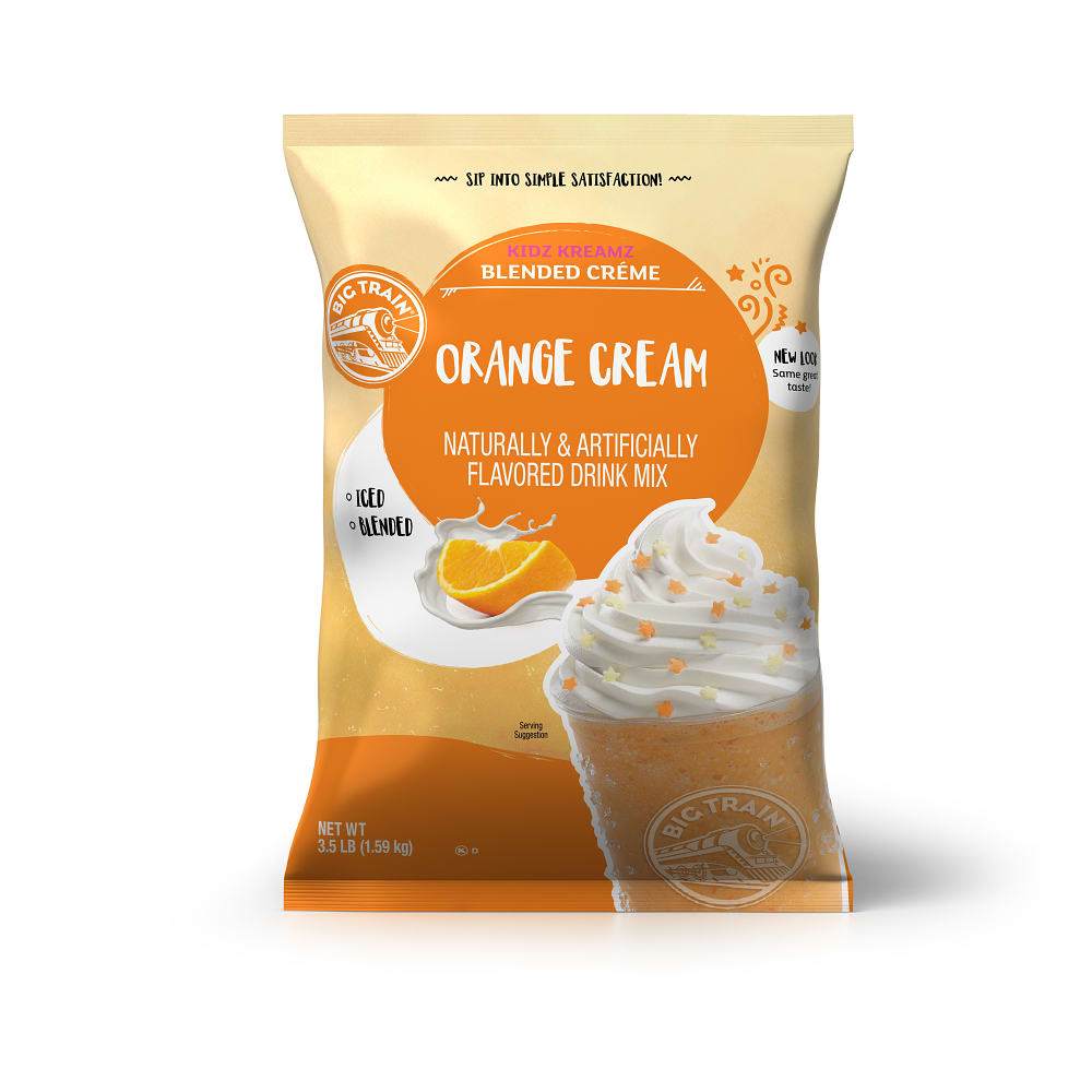 Big Train Blended Ice Creme -  3.5 lb. Bulk Bag: Orange Cream