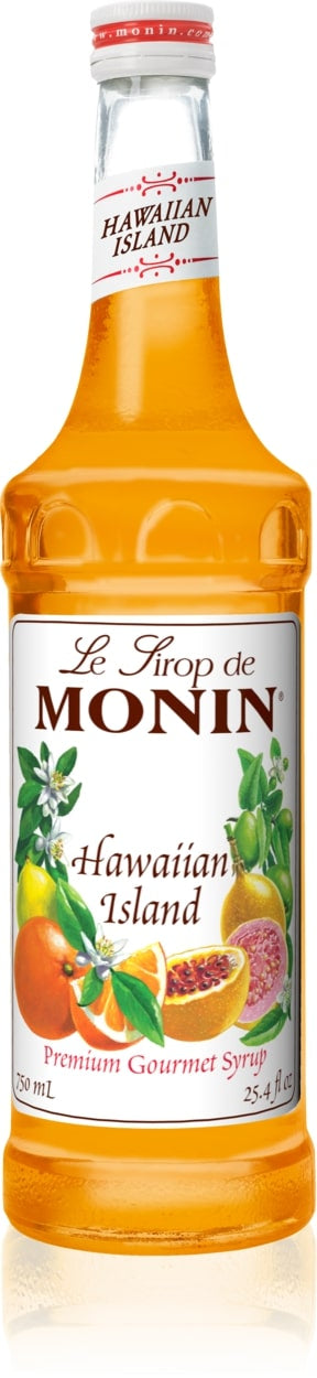 Monin Classic Flavored Syrups - 750 ml. Glass Bottle: Hawaiian Island