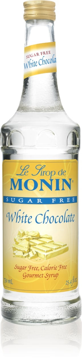 Monin  Sugar Free Flavored Syrups - 750 ml. Glass Bottle: White Chocolate (Sugar Free)