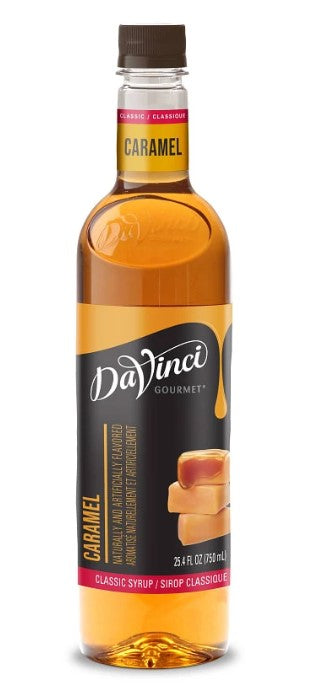 Davinci Classic Flavored Syrups - 750 ml. Plastic Bottle: Caramel