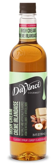 Davinci Classic Flavored Syrups - 750 ml. Plastic Bottle: Irish Cream
