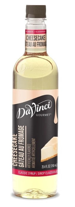 Davinci Classic Flavored Syrups - 750 ml. Plastic Bottle: Cheesecake